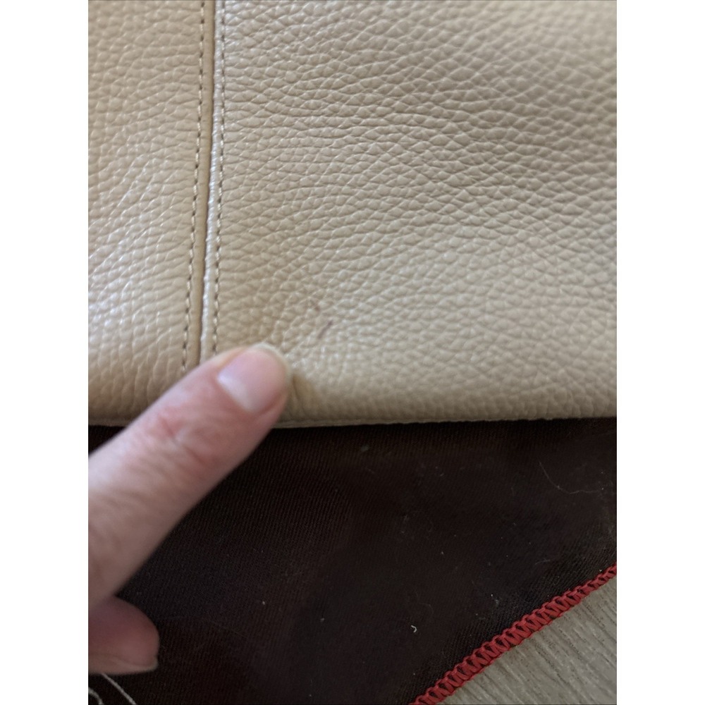 Coach Shoulder Bag Leather Beige w/ Tag 33521 Used W/ Dust Bag Cover - Picture 9 of 13